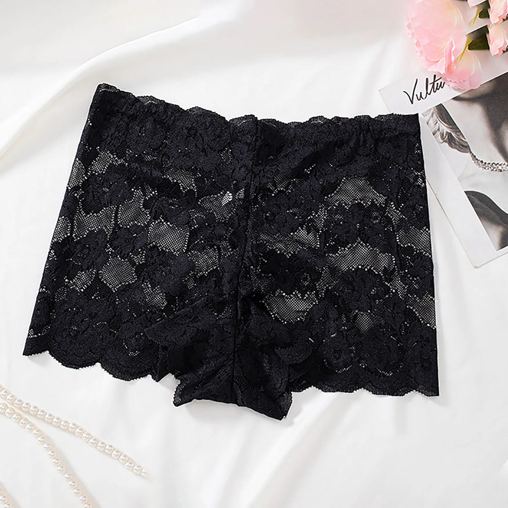 2026 Women Lace Flat Corner Underwear Womens Sexy Knickers Shorts Laces Patchwork Seductive Panties LenceríAs De Mujer 여성 극단적속옷