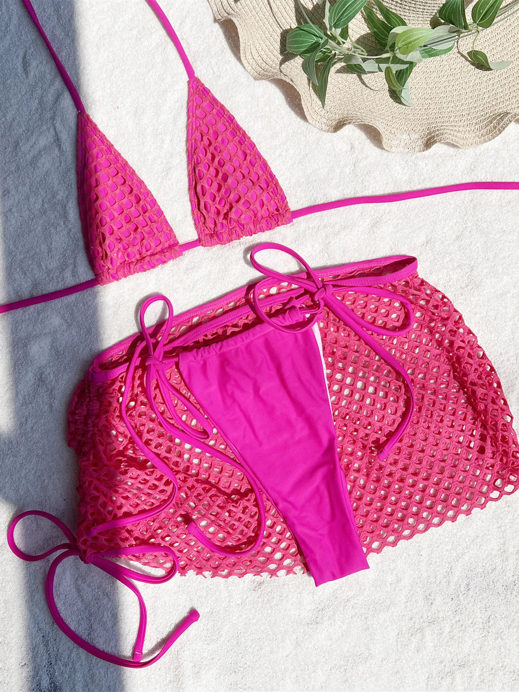 DEKA Tie Side Mini Micro Bikini Set With Skirt Halter Female G-String Thong Swimsuit Women Swimwear Bather Bathing Suit Swim
