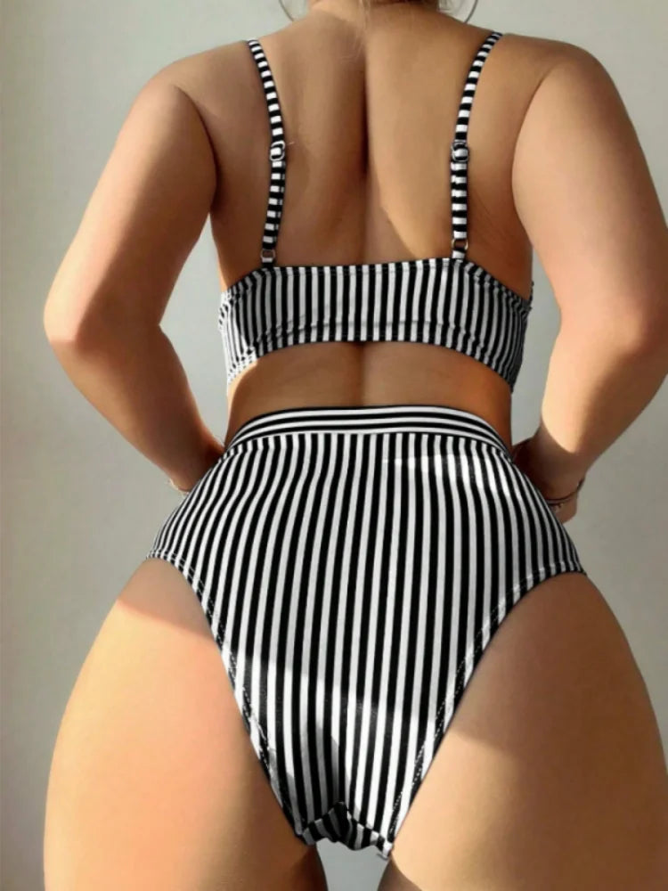 2026 High Waist Bikinis Women Print Push Up Swimsuit Floral Swimwear Female Bathers Bathing Swimming Suit Summer Beachwear