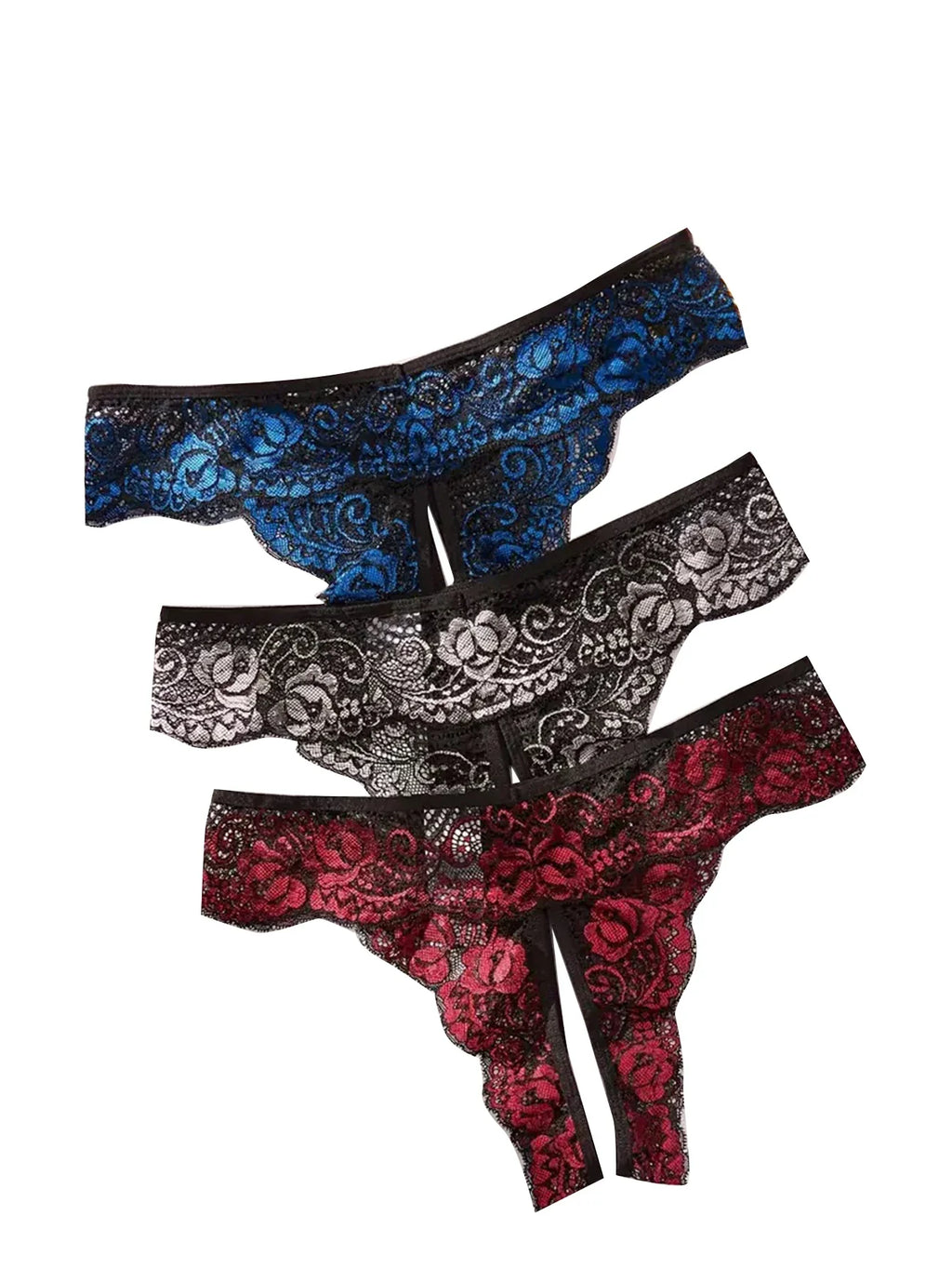 Lace Romantic Floral Thong Soft Women's Underwear G-string Comfortable Female Lingerie
