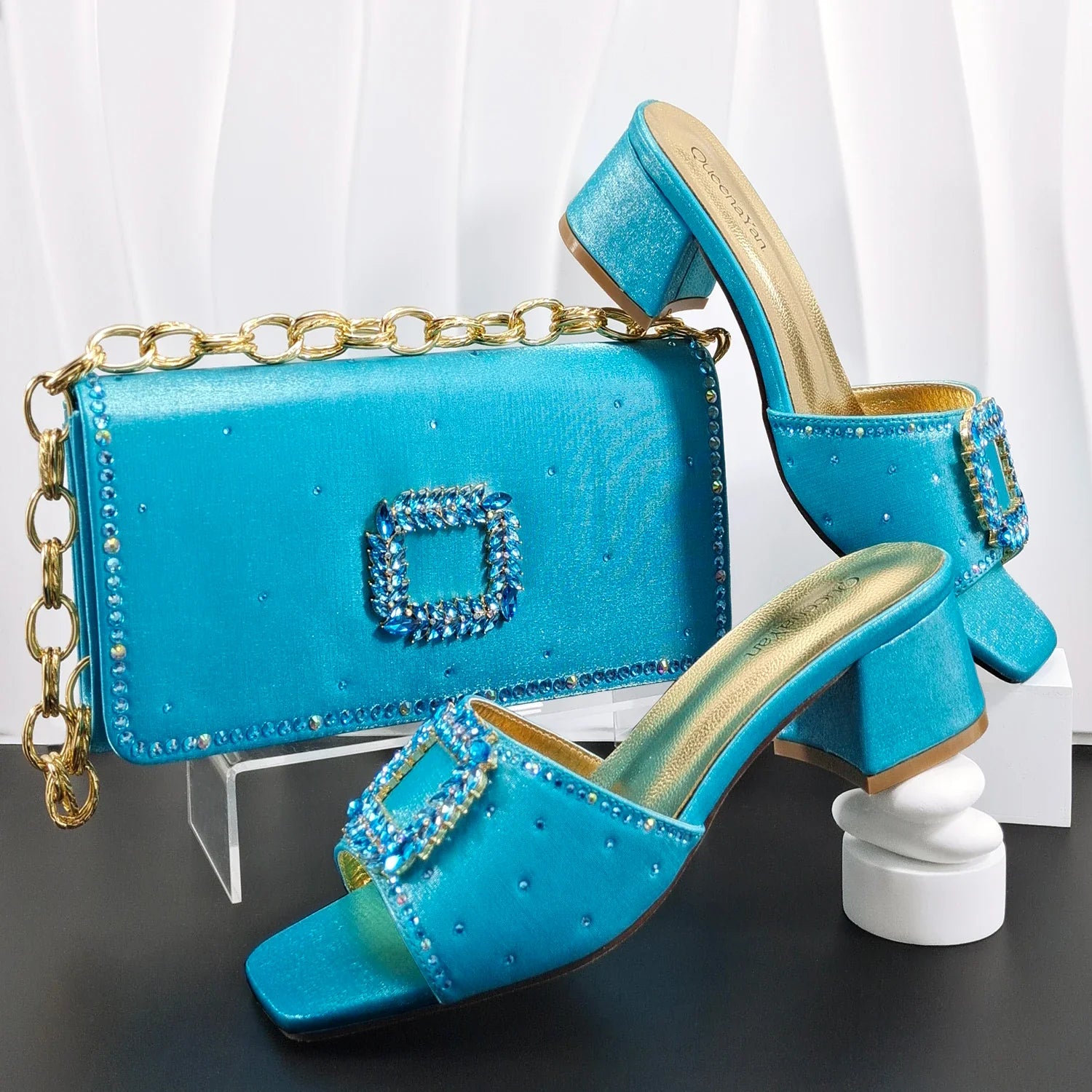 doershow Women Shoes and Bags To Match Set Italy Party Pumps Italian Matching Shoe and Bag Set for Party shoes! HE1-1