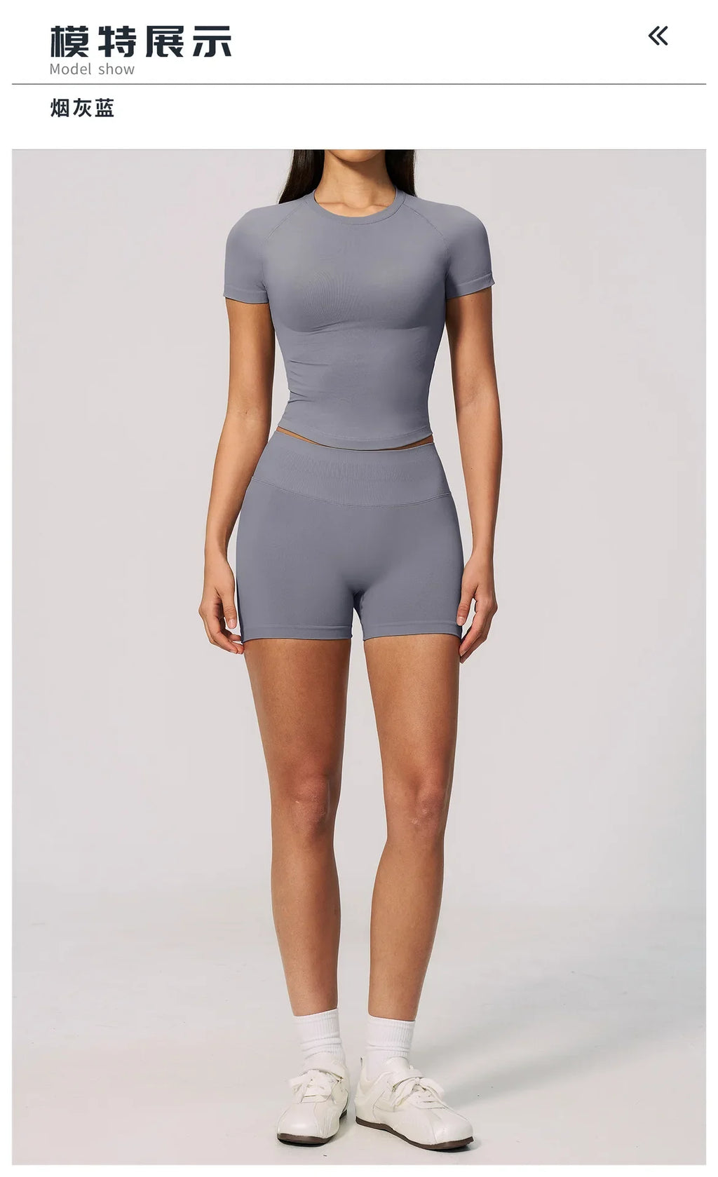 Seamless Yoga Sets Women Short Sleeve O Neck Slim Sports T Shirts Gym Outfits Abdominal Compression Shorts Running Fitness Suit