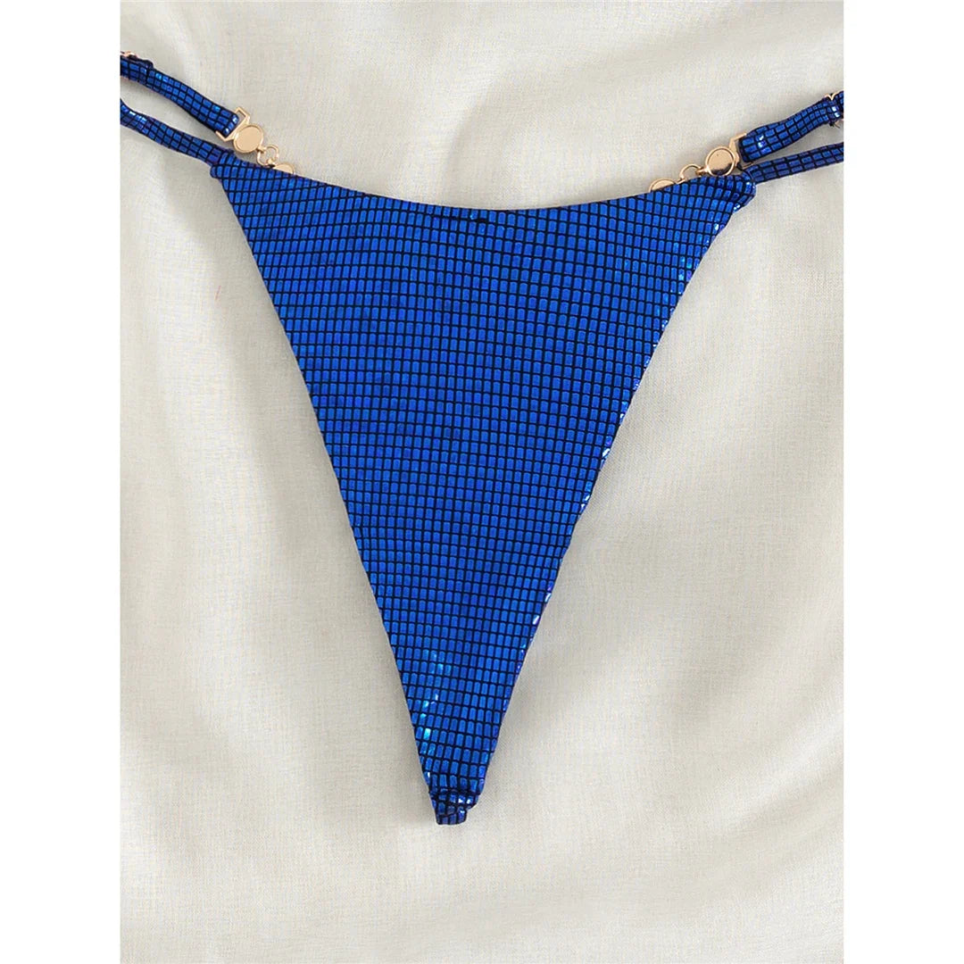 Sexy Diamond Extreme String Mini Micro Bikini Women Swimwear Female Swimsuit Two-piece Bikini set Bather Bathing Suit Swim V5180