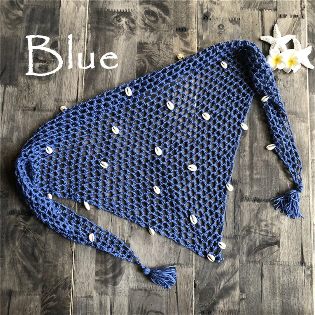 7 Colors Hollow Out Crochet Knitted Sarong Pareo Beach Cover Up Cover-ups Beach Dress Beach Wear Beachwear Female Women V7010