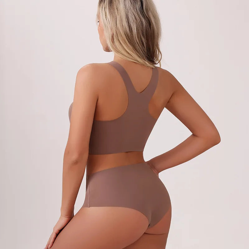 Women's Underwear Sexy Seamless Bra and Panty Set Wire Free Brassieres Female Womens Lingerie Underwear & Sleepwears