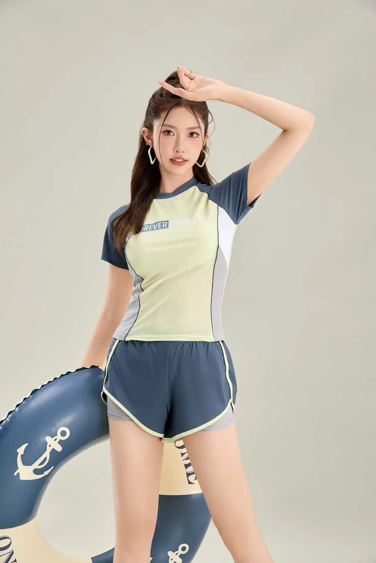 New Split Swimsuit for Women, Conservative and Slimming, Flat Leg Pants, Sports Beach Vacation, Hot Spring Swimsuit