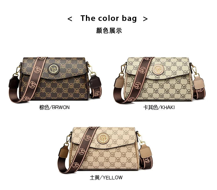 New Fashion Luxury Brand Women's Shoulder Bag High Quality Lady Crossbody Bag Round Women's Wallet Waterproof Women's Handbags