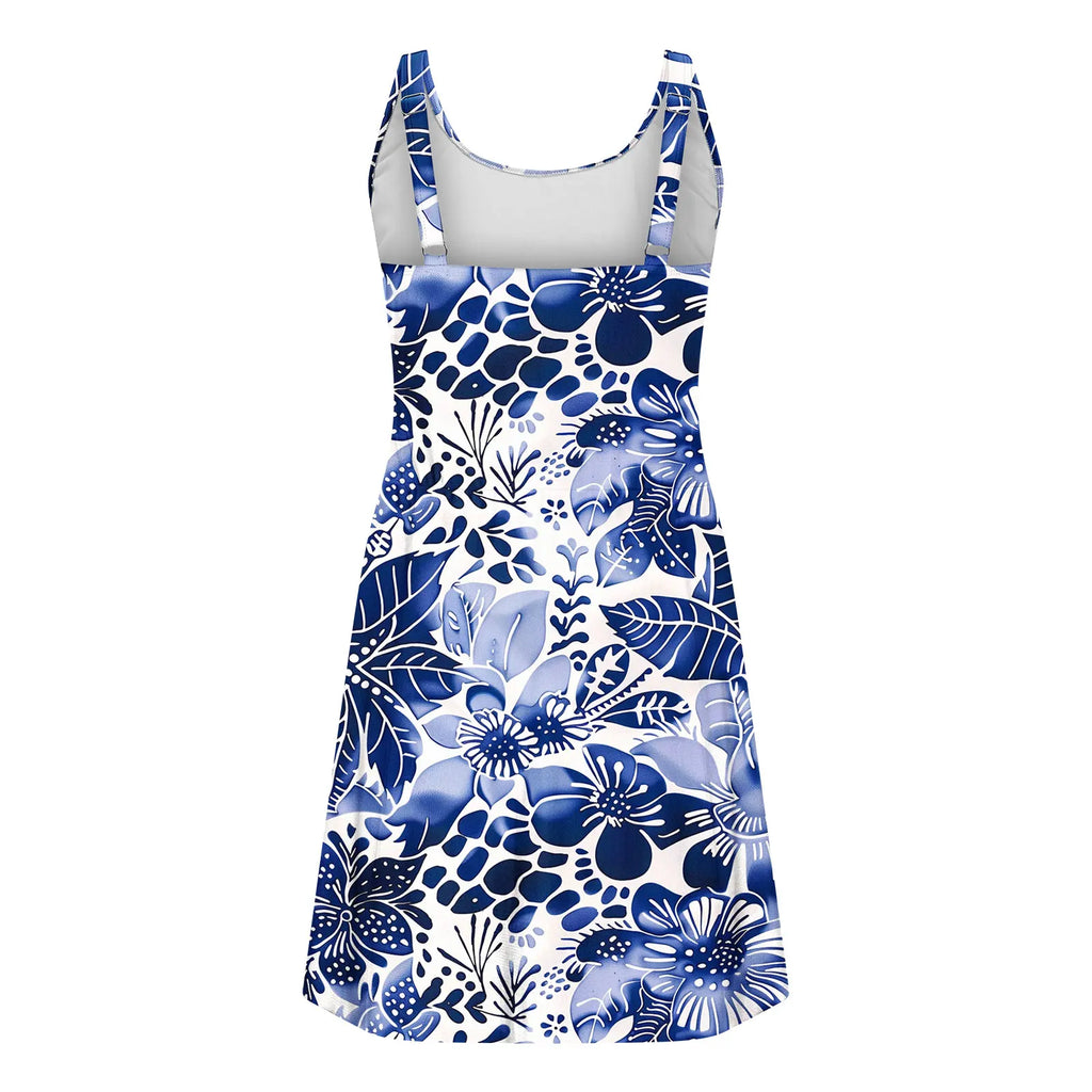 2026 Printed Floral Swimsuit Women Two Piece Beach Dress Swimwear Female Sexy Bathers Bathing Swimming Swim Suit Beachwear XXL