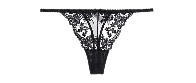 MOYISU Parisian Sheer Bralette Set - Ultra-Thin Wire-Free Bra No Padding Anti-Sag Lace Cutout Lingerie Sexy Vacation-Ready Tushy