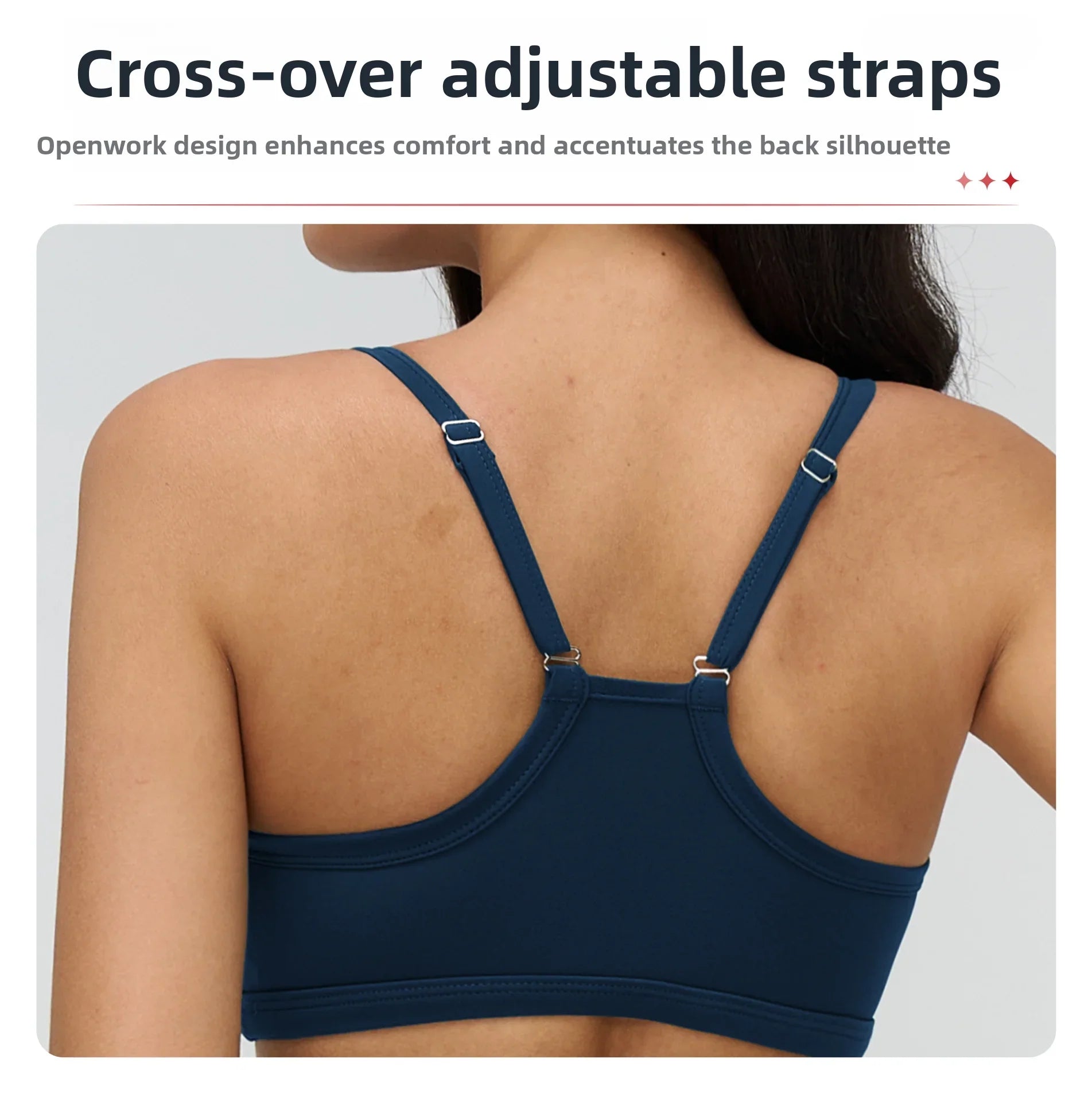 Beautiful Back Women Workout Bra Fitness Underwear Tights Yoga Vest High Strength Shockproof Gym Sports Top Push Up Chest Pad
