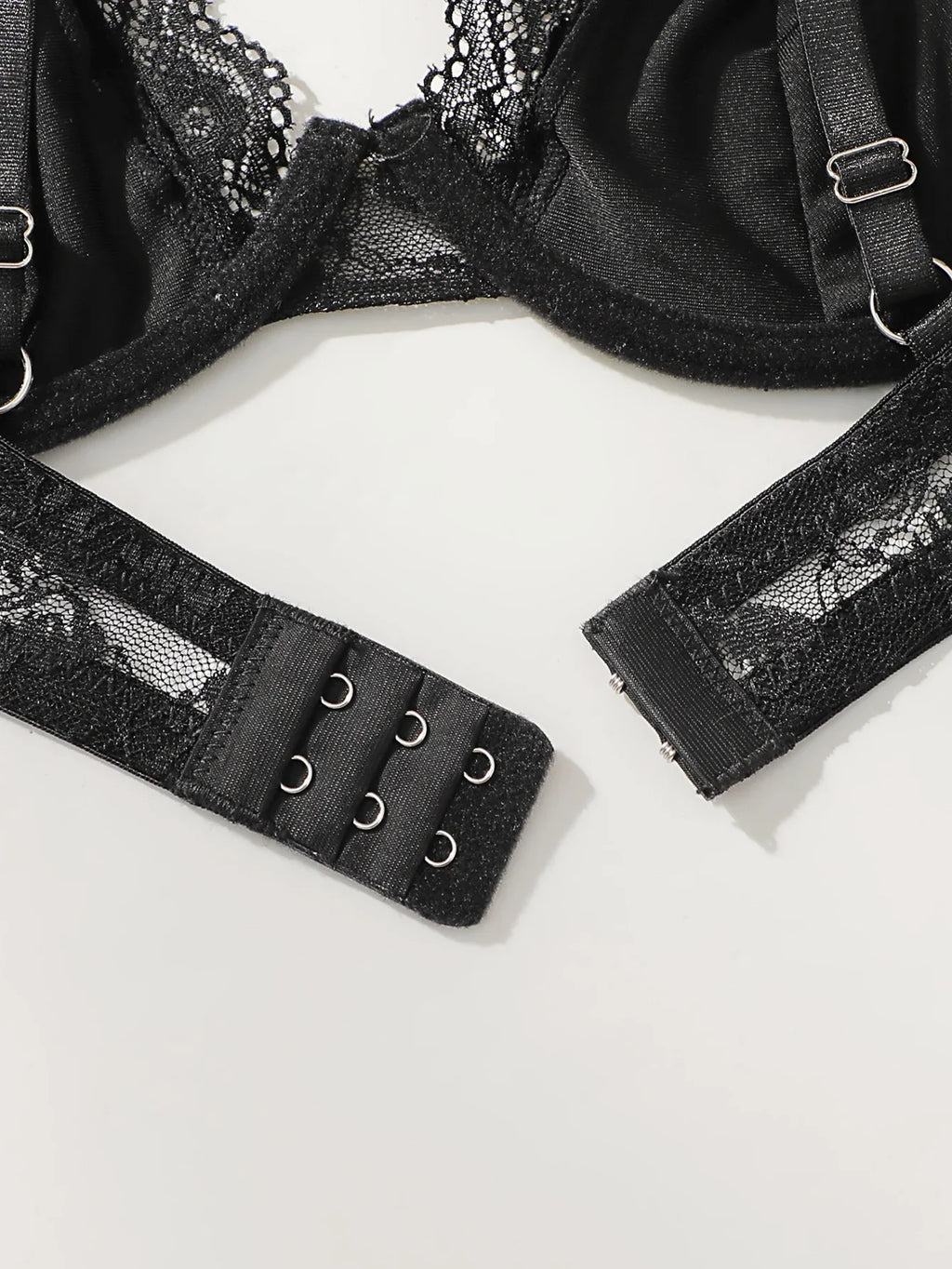 Beautiful fashionable colored strip steel support underwear thin lace semi transparent women's underwear sexy Lingerie HR2635