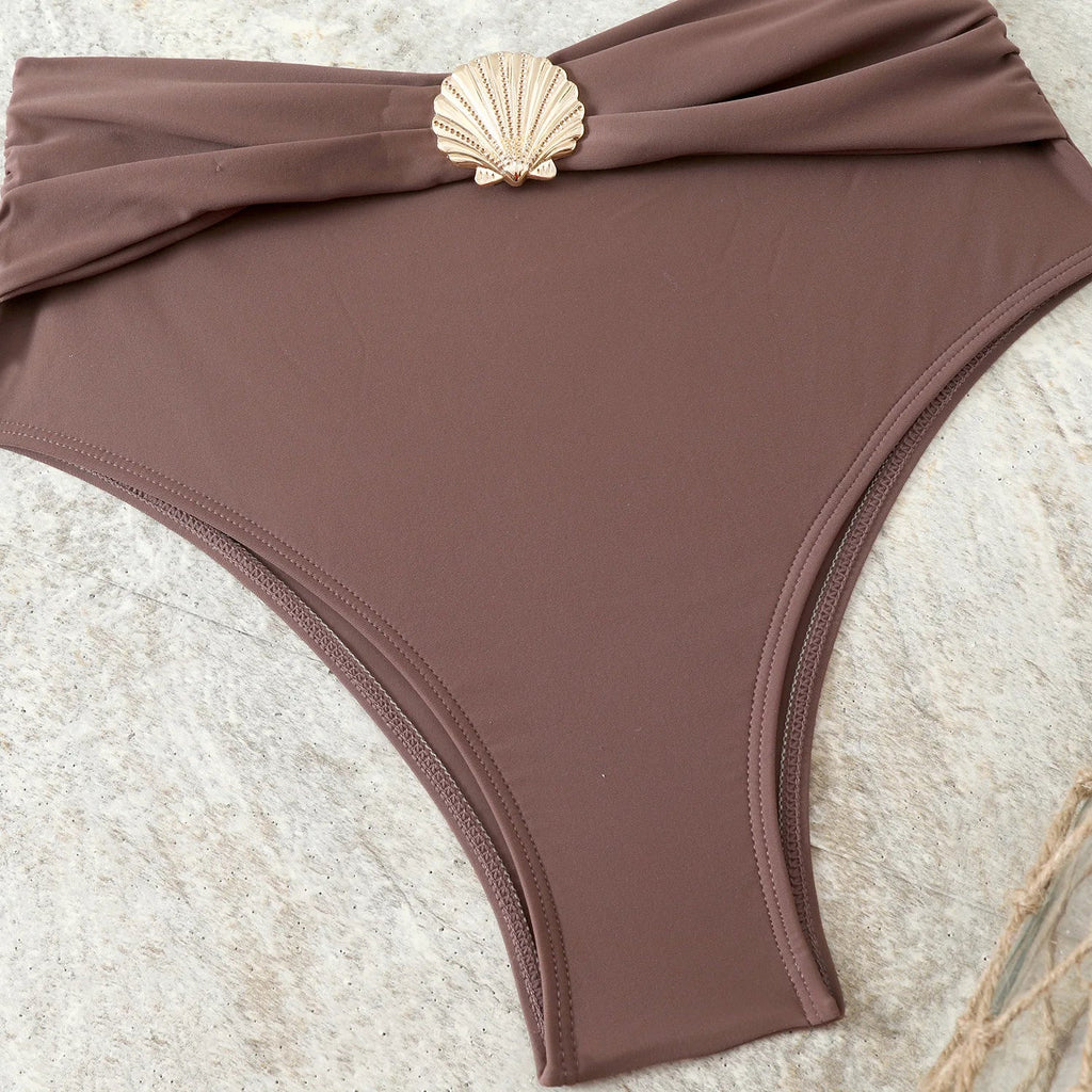 High Waist Bikini Women's Swimsuit Two-piece Bathing Suits Bandeau Woman Swimwear Trend Bikinis Sets Brazilian Beach Wear