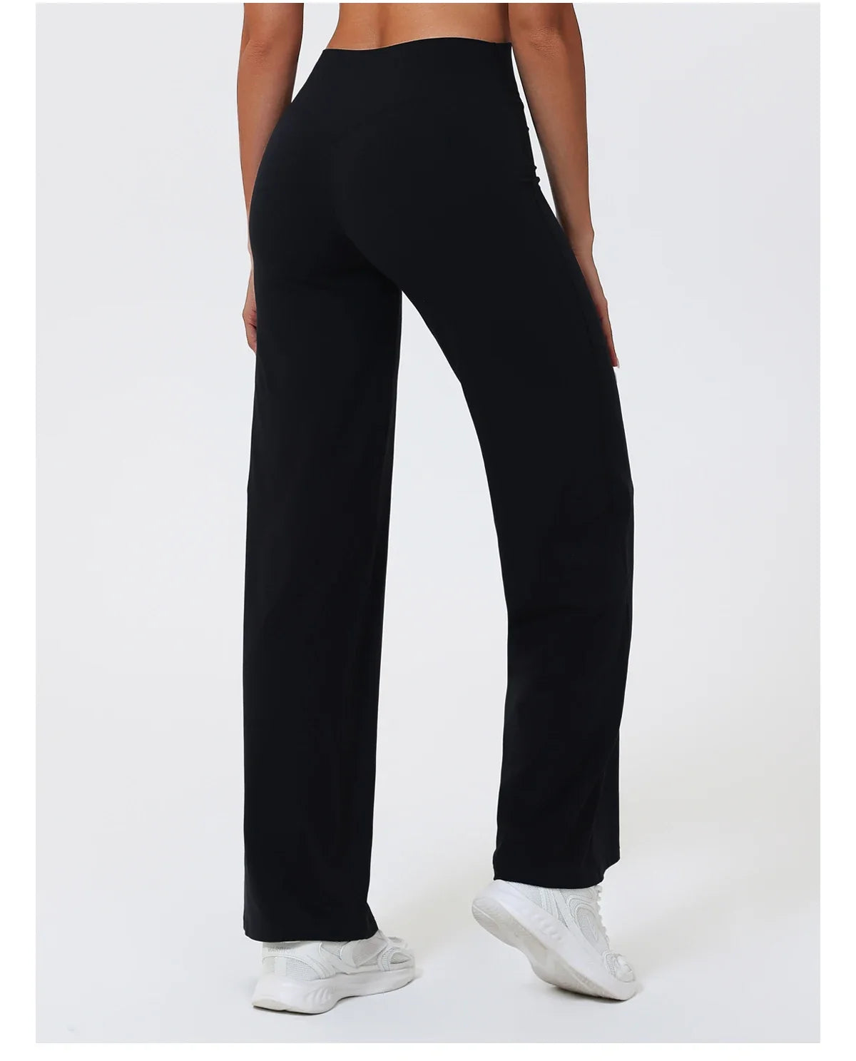 Hearuisavy Summer Straight-Leg Sports Pants Women Gym Clothing Fitness Tights Naked Feeling Compression Wide Leg Yoga Leggings