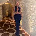 Party Long Dresses Women Sexy Hollow Out Backless Package Hip Prom Club Dress Fashion Hot Girl Vestidos Trendy Streetwear New