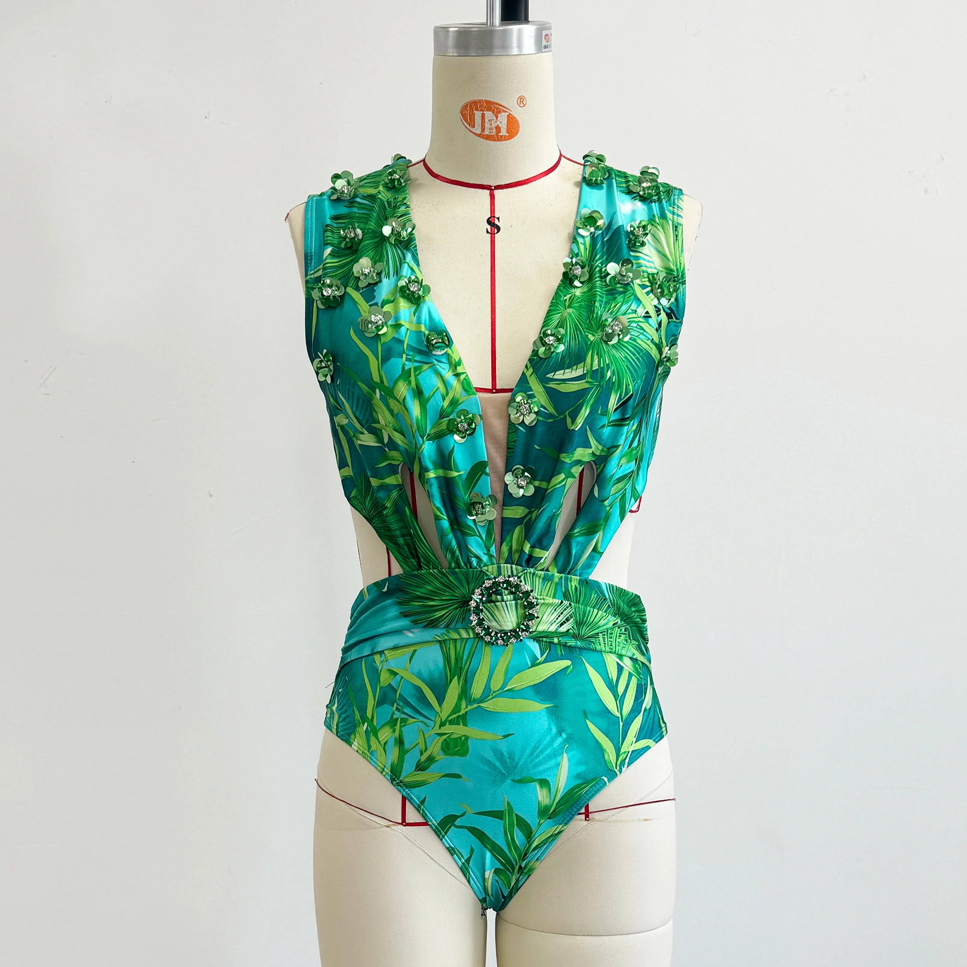 2026 New Elegant Women Swimsuit With Skirt High Waist Swimwear Cover-up Female Skirts Fashion Printed Dress Beachwear