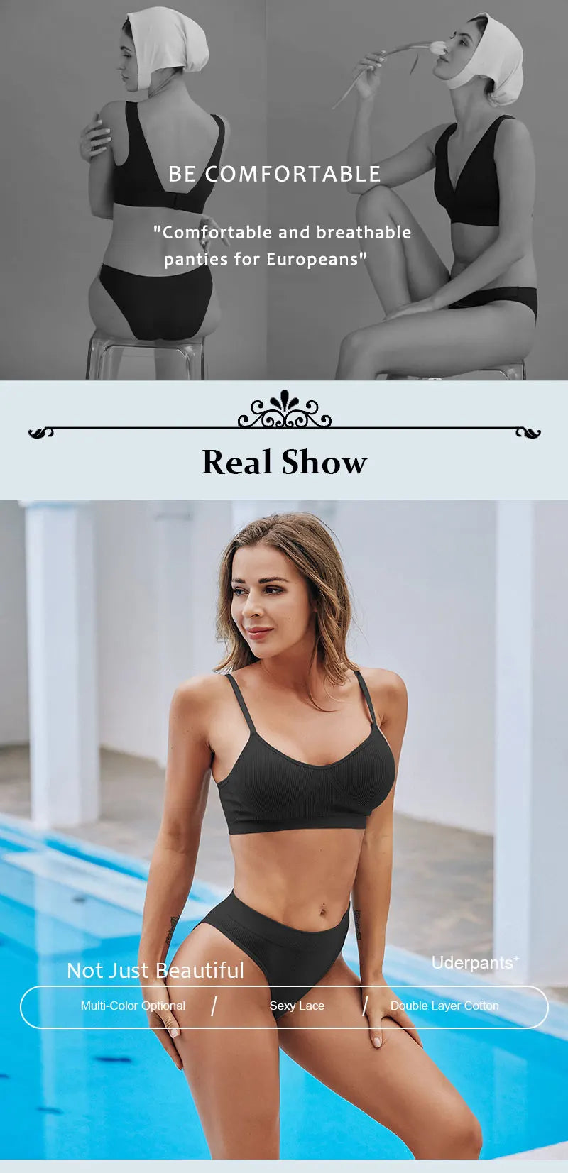 2PCS/Set Seamless Panties Women Sexy Low Waist Brazilian Pant Female Solid Color Breathable Underwear Lady Soft Intimat Lingerie