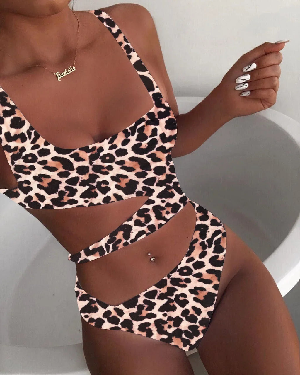 DEKA One Shoulder Swimsuit Women Swimwear Sexy Bikinis Female Biquini Hollowen Swim Suits Cut Out Bodysuit Bathingsuit Beachwear