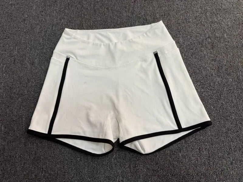 Women's High Waisted Yoga Shorts Slim Fit Hip Lifting Sports Pants Outdoor Running Fitness Gym Workout Shorts