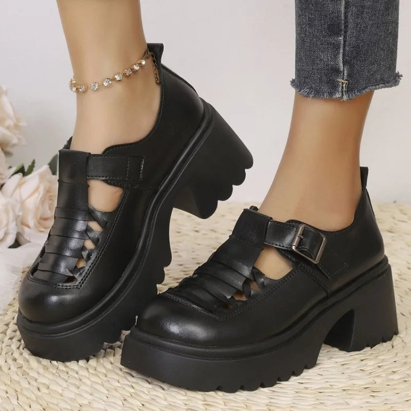 Women Spring Summer Shoes  Fashion High Heels  Female Summer Shoes Rubber Sole Non Slip Women Shoe