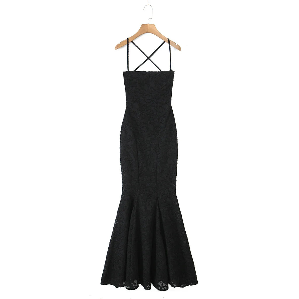Backless Lace Up Trumpet White Party Dress Vestidos Para Mujer Sexy New in Long Dresses 2025 Spring Summer Elegant Sundress