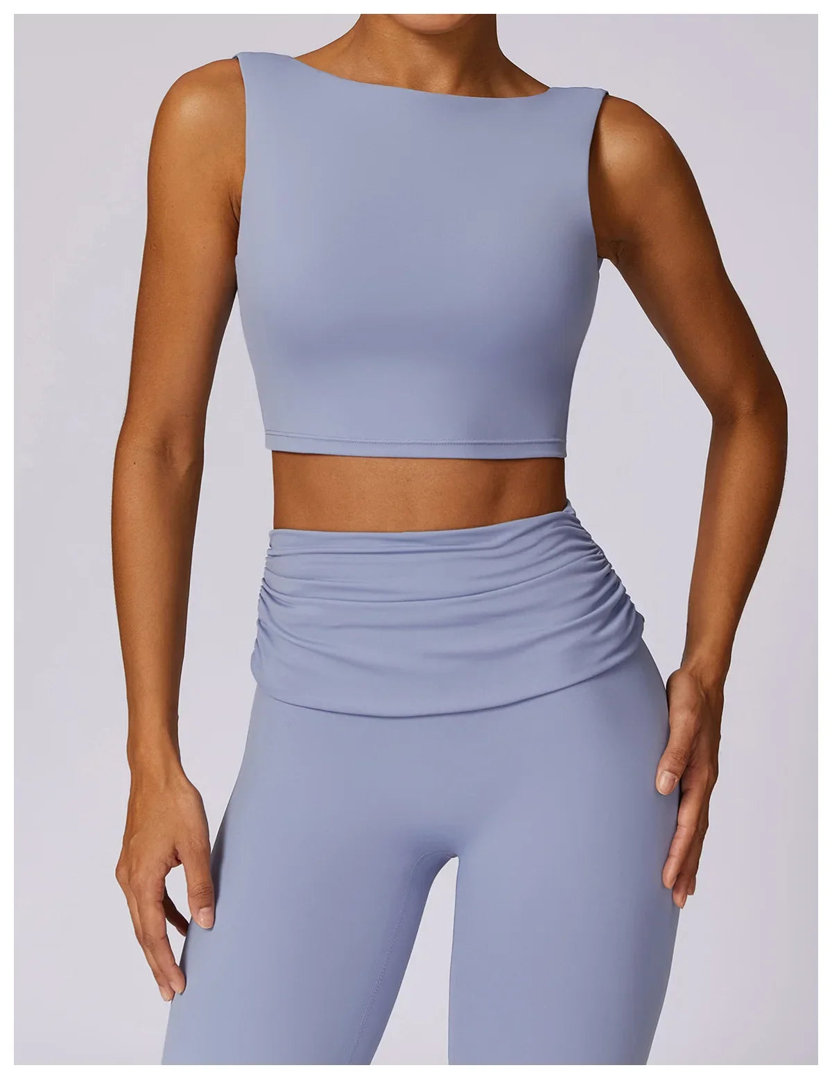 NCLAGEN Running Sports Bra Women High Support Open Back Yoga Breathable Slim Fit Fitness Pilates Tank Top With Removable Pads
