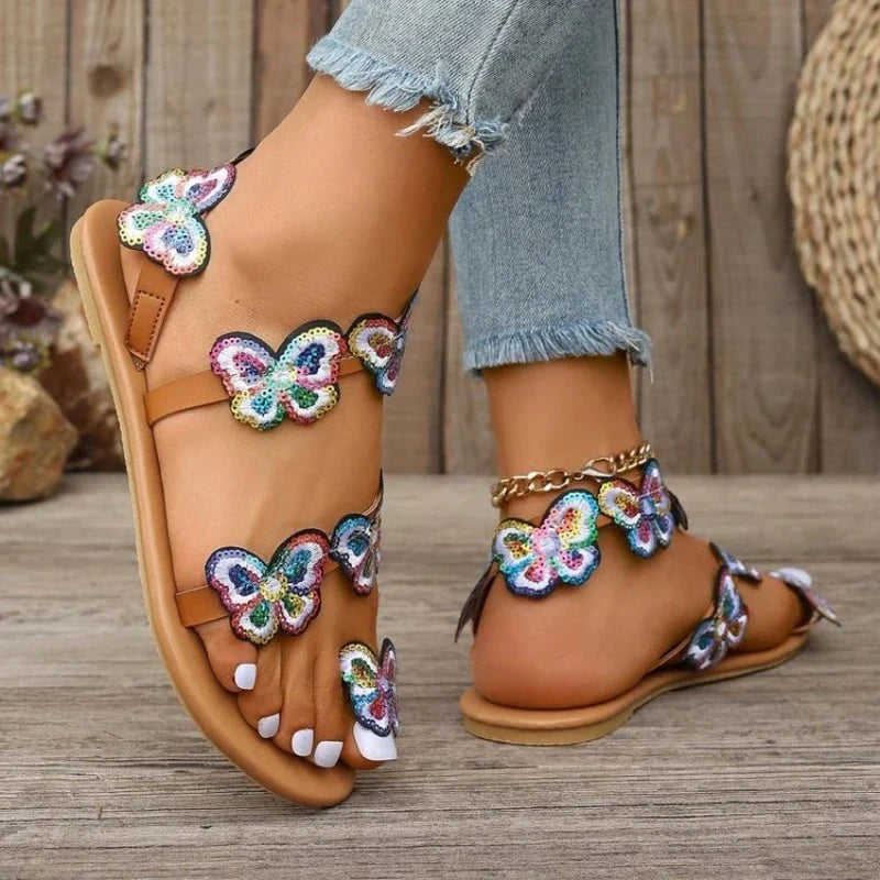 Flat Heel Sandals Women Summer Beach  Sandals Woman Large Size Casual Shoes
