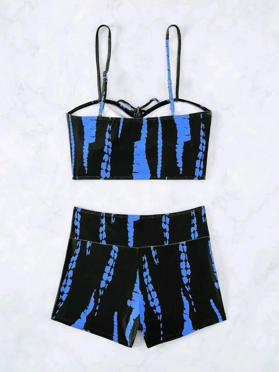 2026 Print High Waist String Two Piece Bikini Women Swimwear Female Swimsuit Bathers Bathing Swimming Suit Beachwear Summer