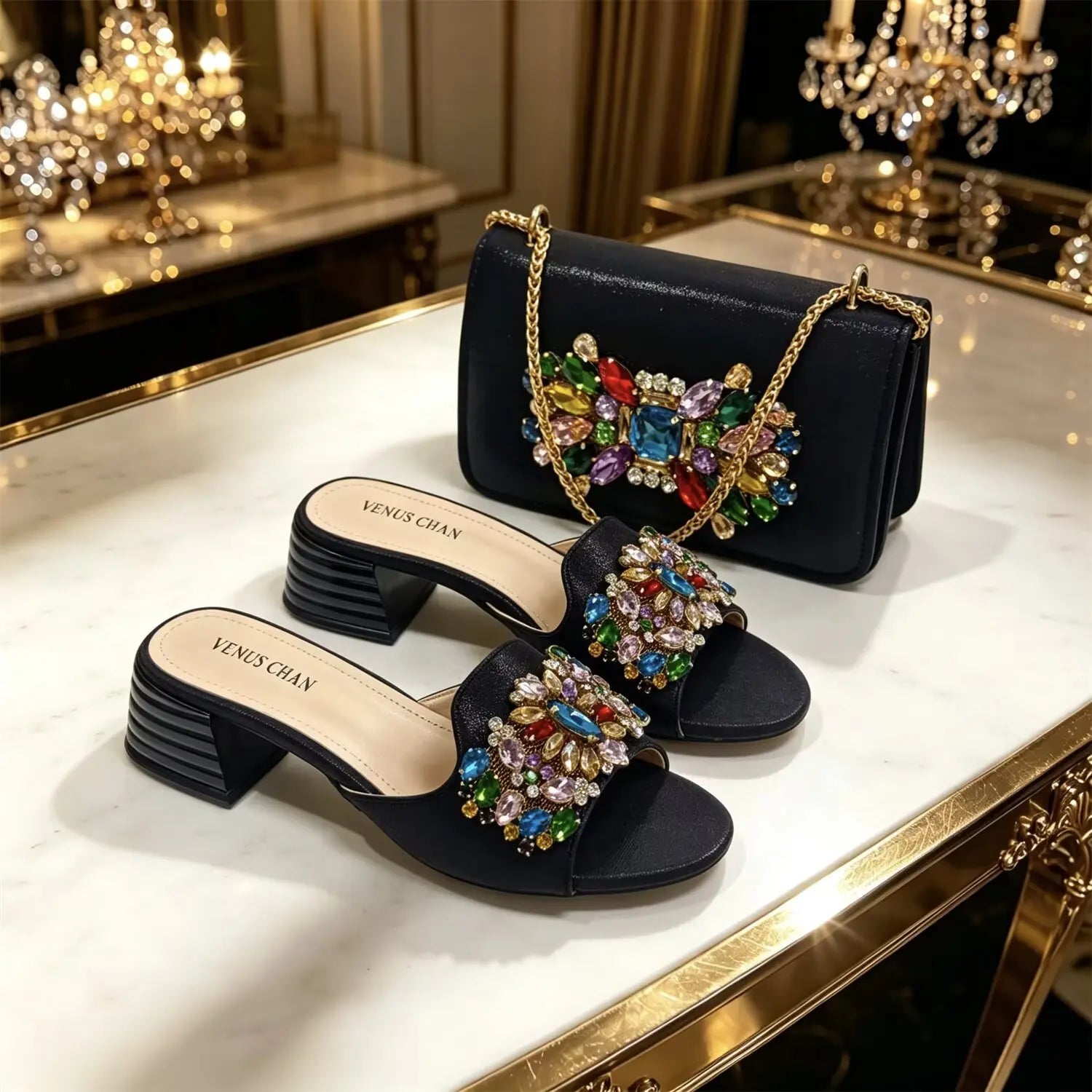 doershow High Quality African Style Ladies Shoes And Bags Set Latest silver Italian Shoes And Bag Set For Party HWS1-15