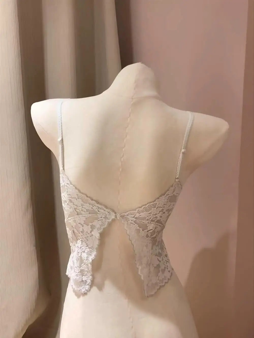 Sexy French Lace Halter Bra for Summer Wireless Crinkle Free Bralette for Small Bust Beautiful Back Lingerie Set S-XL MOYISU BC