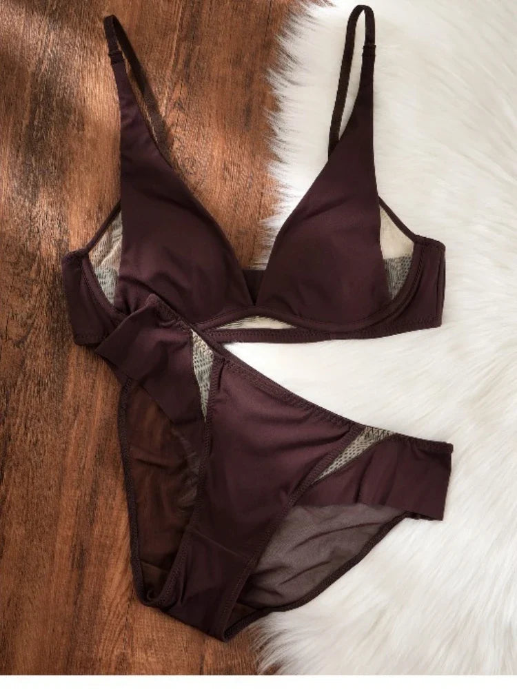 Comfort 2026 Rabbit Ear Bra Deep V, Wireless Invisible Summer Bralette, Breathable Thin Bra for Small Chest, Natural Sexy MOYISU