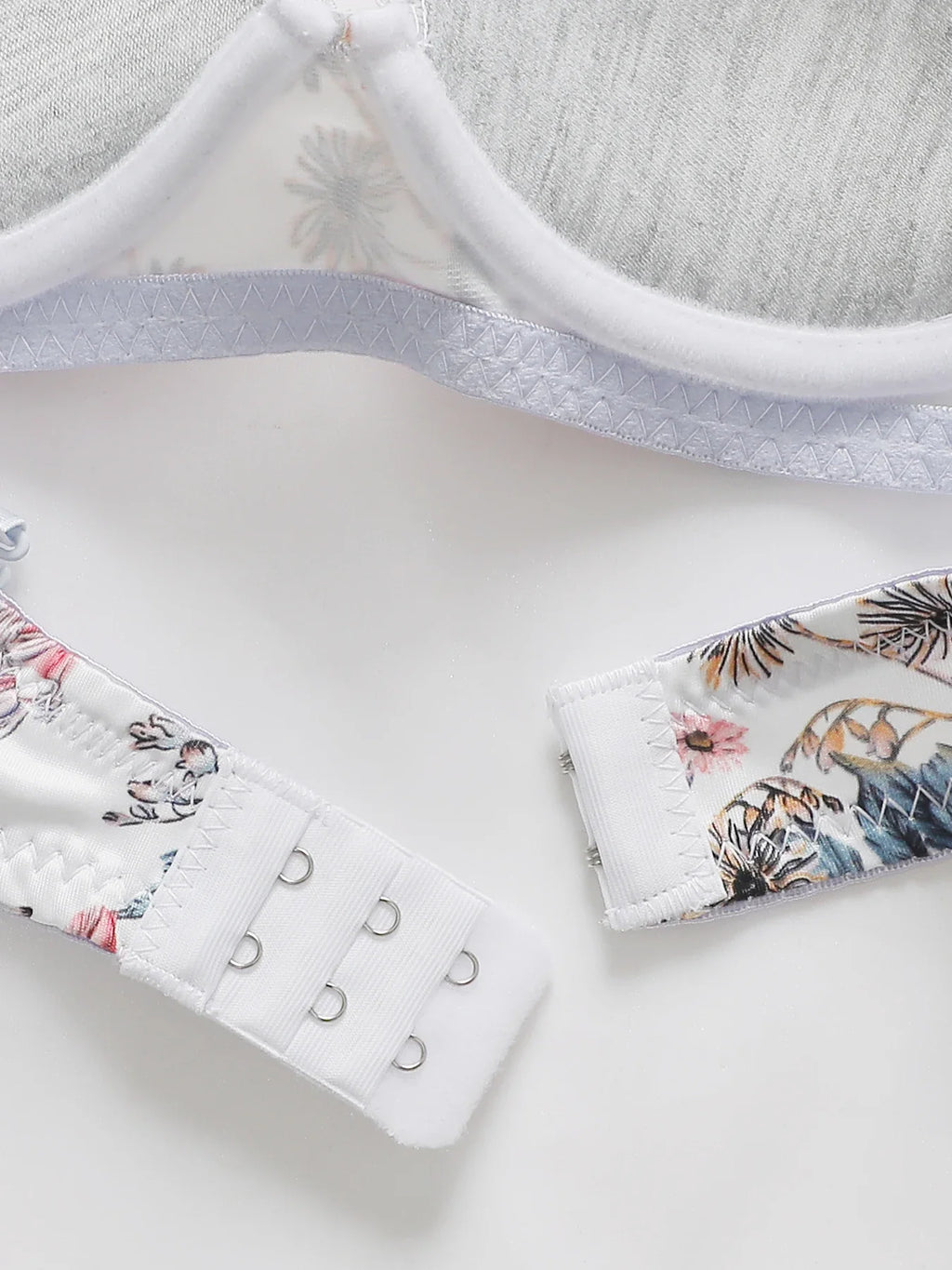 2-Pieces High quality Women's Flower Printed Bra Underwear Set Women's Autumn/Winter New Underwear Underwear Underwear A2173