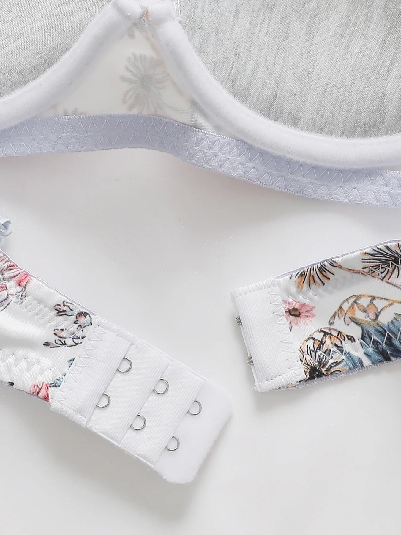 2-Pieces High quality Women's Flower Printed Bra Underwear Set Women's Autumn/Winter New Underwear Underwear Underwear A2173