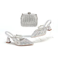 doershow Italian colorful Shoes And Bag Sets For Evening Party With Stones Italian Leather Handbags Match Bags!  HNM1-1