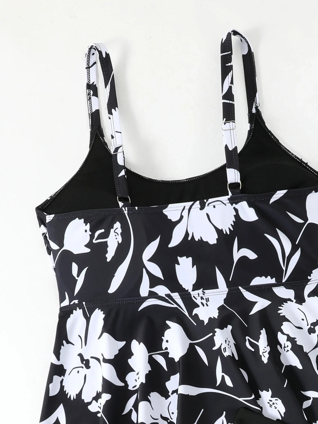 Strappy Printed Tankini 2026 Large Plus Size Swimsuit Women Shorts Swimwear Female Beach Wear Bathers Bathing Swimming Swim Suit