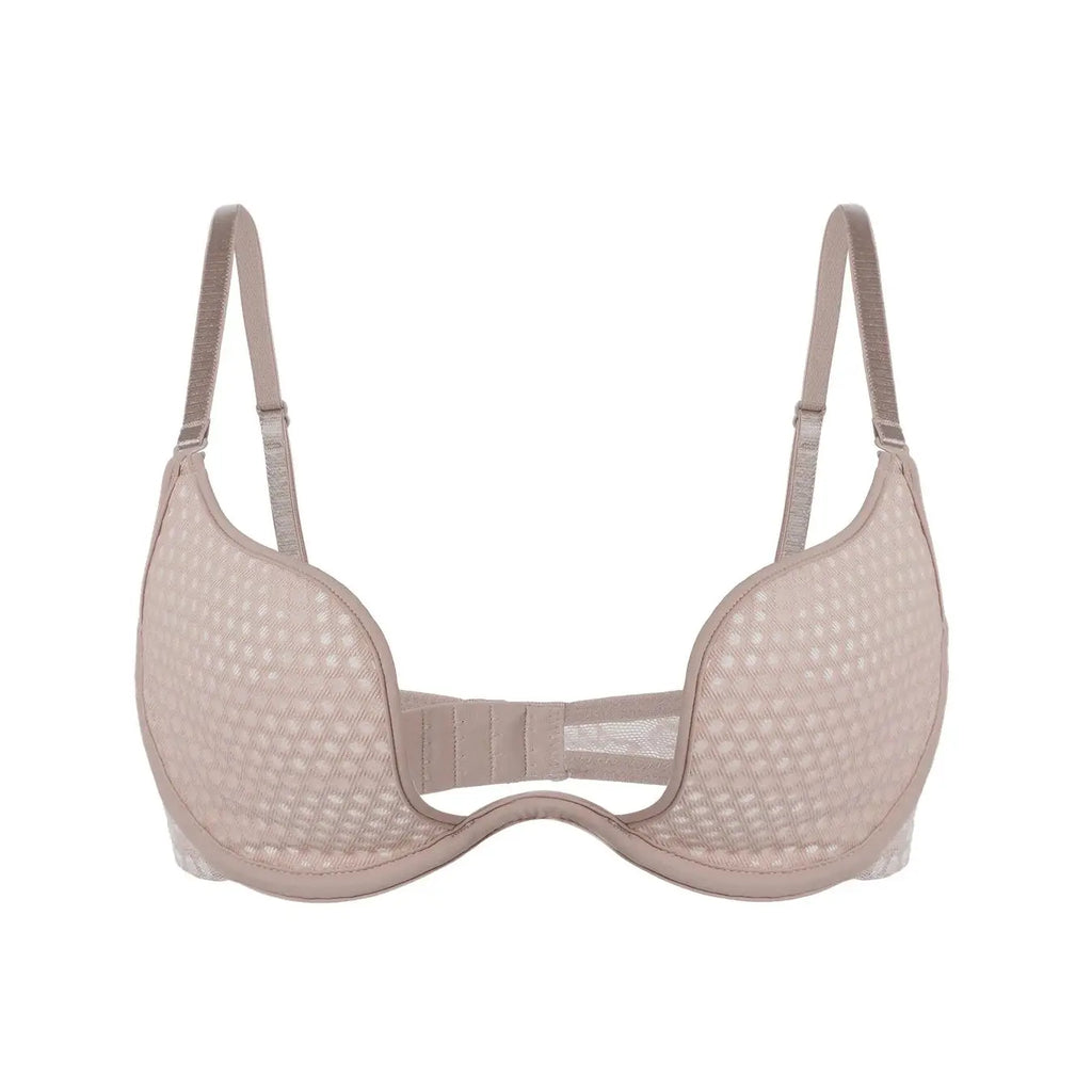 Sexy U-shaped spacer bra thin mesh Breathable underwear underwire comfortable stylish Lingerie bralette