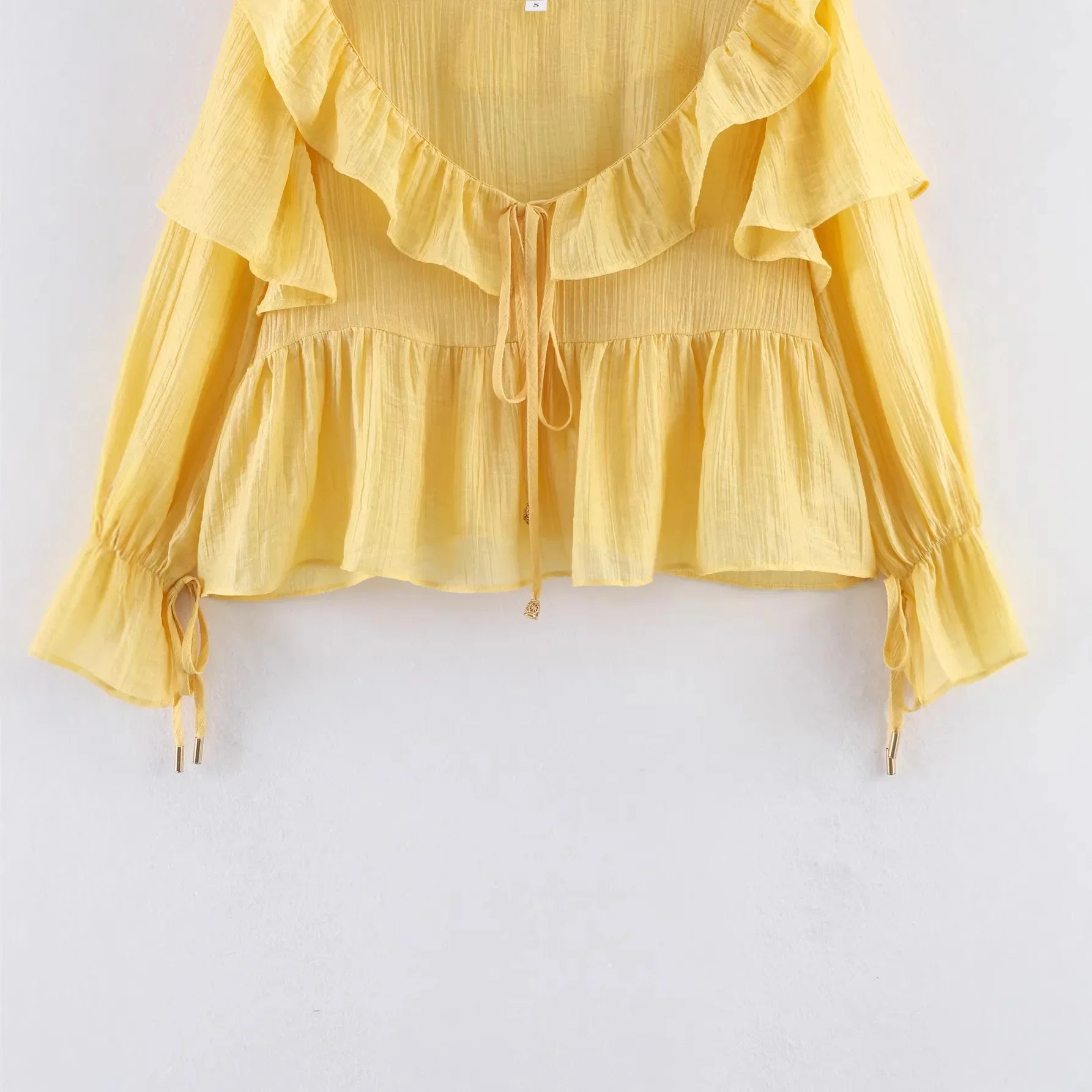 Women's Fashion Casual Ruffle Off-Shoulder Top IMH1