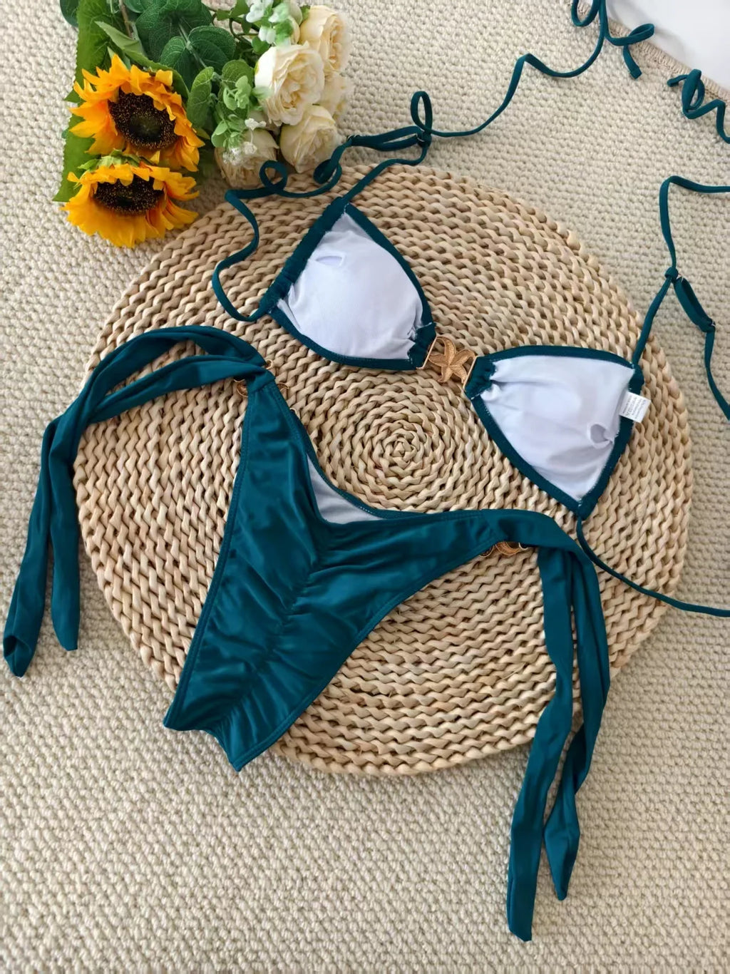 2026 Starfish Strappy String Thong Bikini Women Swimwear Female Sexy Swimsuit Solid Bathers Bathing Swimming Swim Suit Beachwear