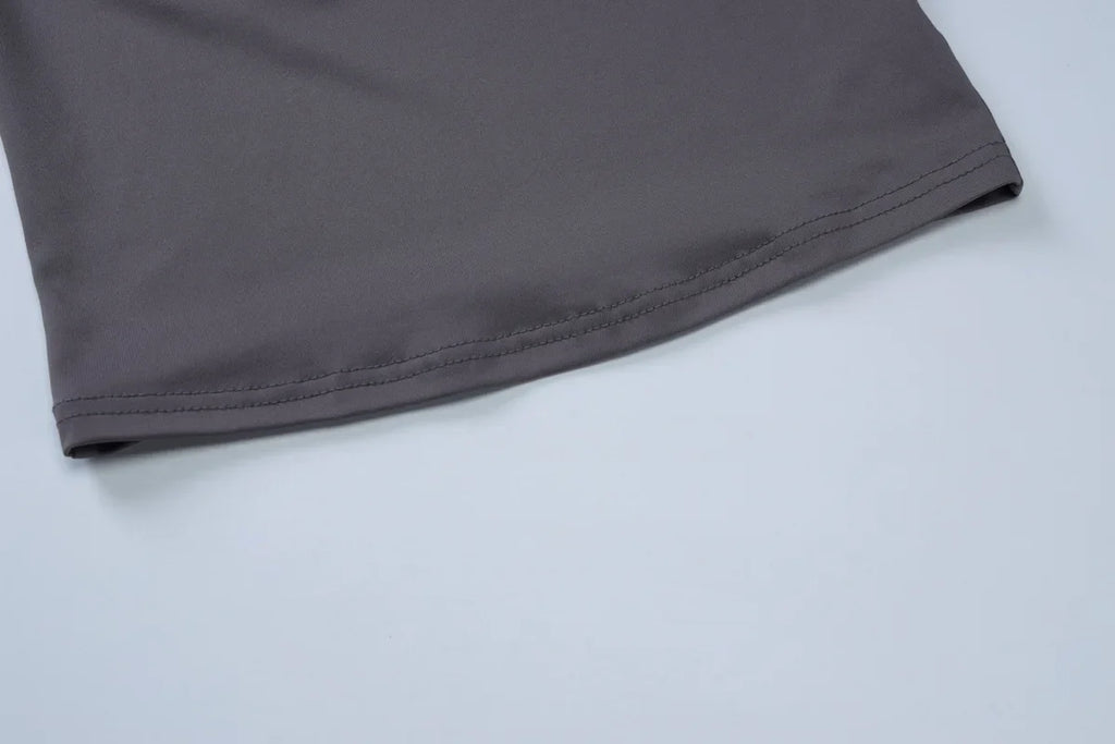 Women's Fashion Solid Tank Tops 2026 Streetwear Sleeveless T-shirt Female Square Collar Skinny Corset Y2K Girls Gray Crop Top