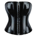 New European and American leather breasted glossy leather court corset waist corset