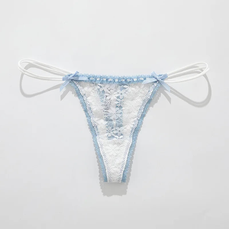 Lace Girls G String Sexy Panties Women Underwear Briefs Hollow Out Thong High Quality Transparent Underpants Lingerie Intimates