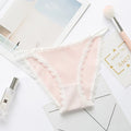 2023 Sexy Women's Panties Breathable Cotton Underwear Sweet Lace Lingerie Cute Female Briefs Comfort Striped Underpants Hot Sale