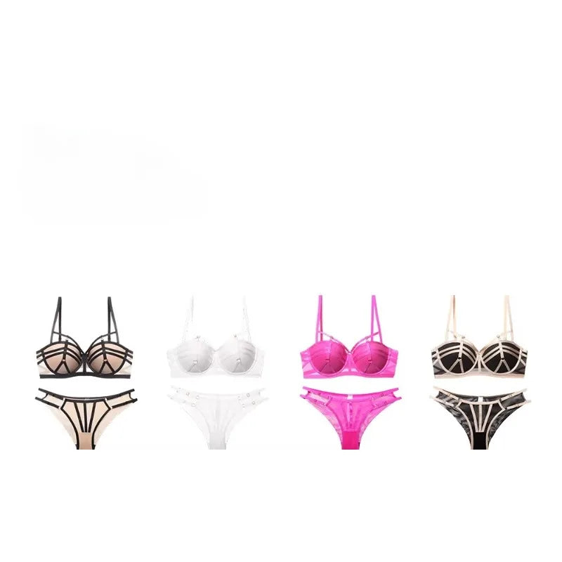 Modest Pure Desire Bralette Set for Women Push Up Bra Small Chest Wireless Full Coverage Summer Comfortable Lingerie Set MOYISU
