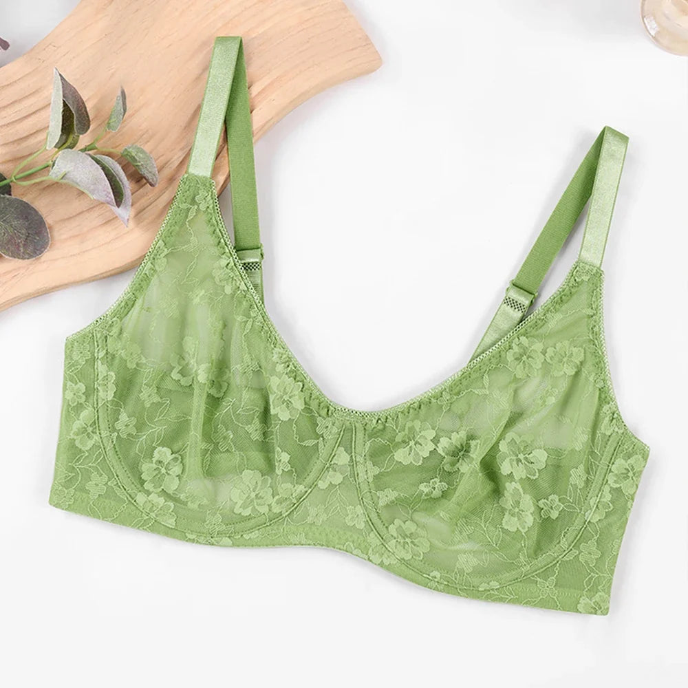 Sexy Lingerie Female Bra & Briefs Sets Seamless Bras For Women's Lace Thong Underwear Plus Size Brassiere