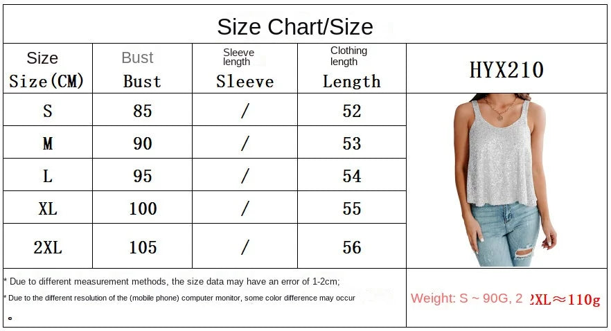 2026 Summer Fashion Women's Tanks Sexy Sequins Camisole Lady Casual Sliver Women's Strap Top Night club Streetwear Y2K Dress up