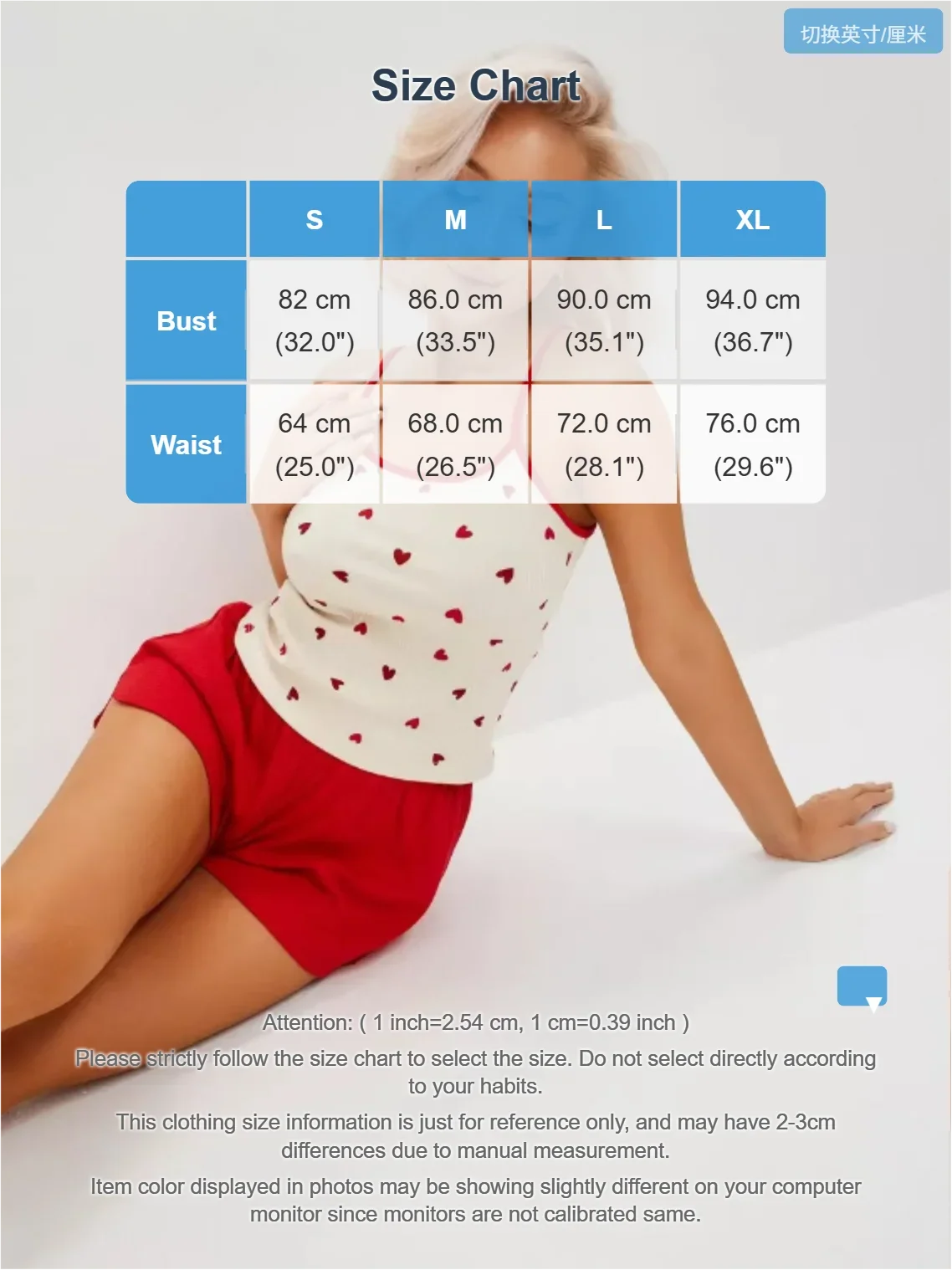 Sexy Heart Print Camisole Pajama Set for Women – Summer 2-Piece Cotton Sleepwear Loungewear