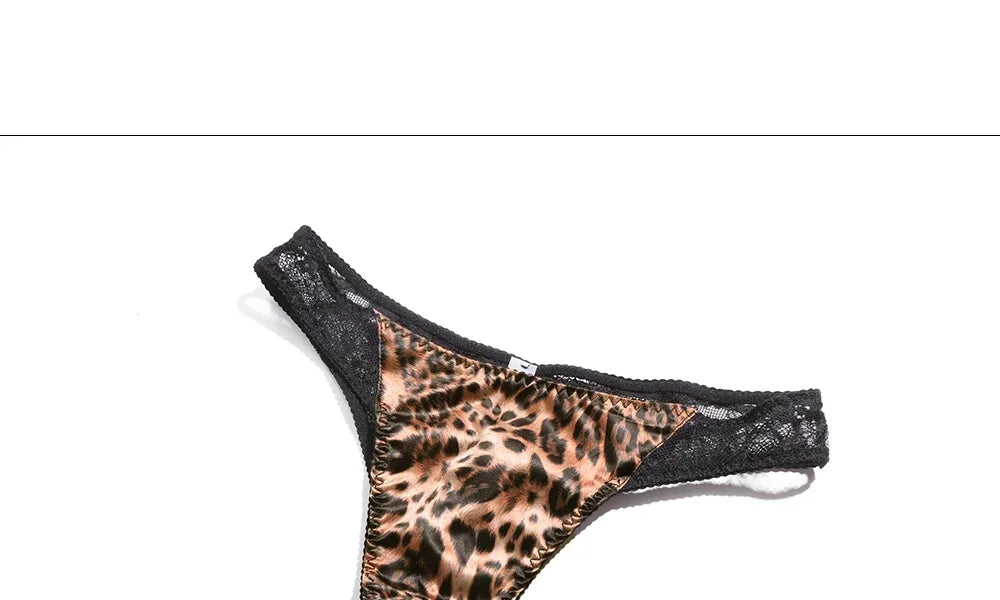 Sexy Leopard Bras Set Small Chest Winter Push Up Bralette Anti Sagging Wireless Lace Lingerie Lightweight Comfort Christmas Gift