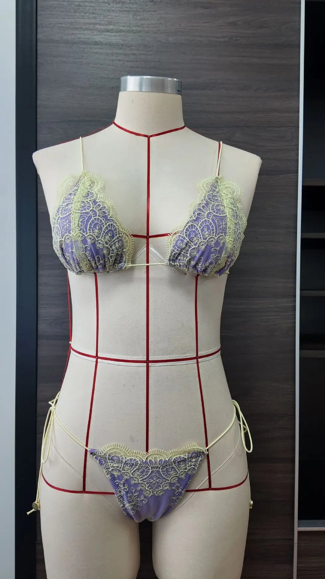 2026 Sexy Lace Bikinis Patchwork Women's Swimsuit Bathing Suits Bandage Swimwear Mujer Beachwear Triangle Bikini Set