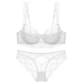 MOYISU 2026 French Lace Bralette Set | A-G Cups Adjustable Lift | Anti-Sag Slimming Bra | Sheer Allure Wire-Free Summer