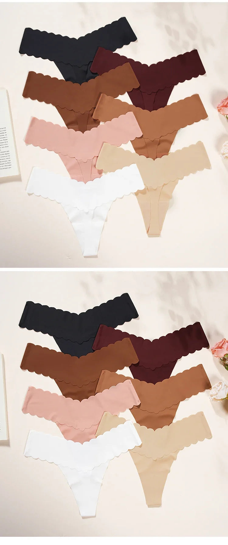 Ice Silk Women Panties Seamless Sexy G String Thong Underwear T Back Sports Yoga Girls Briefs Underpants Plus Size S-XL
