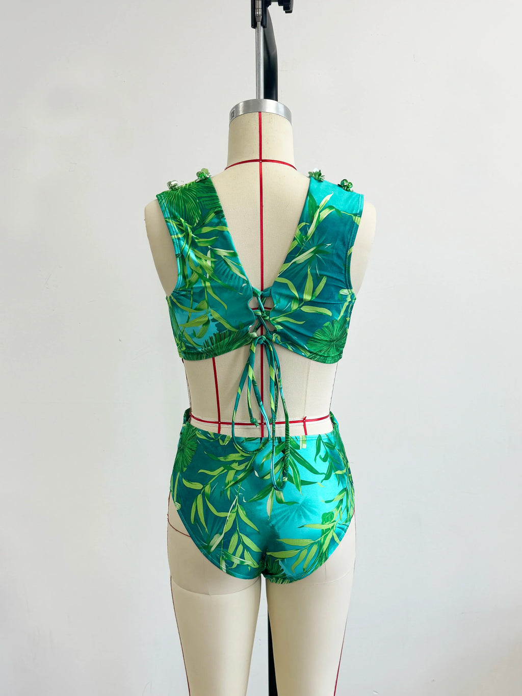 2026 New Elegant Women Swimsuit With Skirt High Waist Swimwear Cover-up Female Skirts Fashion Printed Dress Beachwear